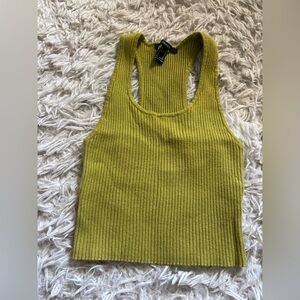Forever 21 olive green Ribbed Tank Top